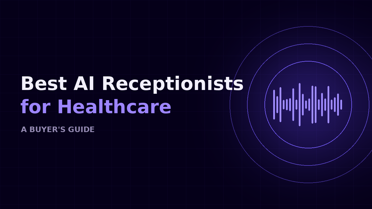 Best AI Receptionists for Healthcare: A Buyer's Guide